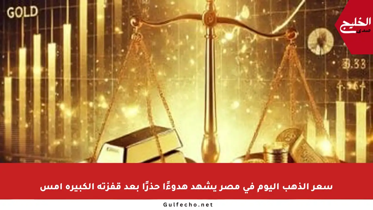 سعر الذهب اليوم في مصر يشهد هدوءًا حذرًا بعد قفزته الكبيرة أمس